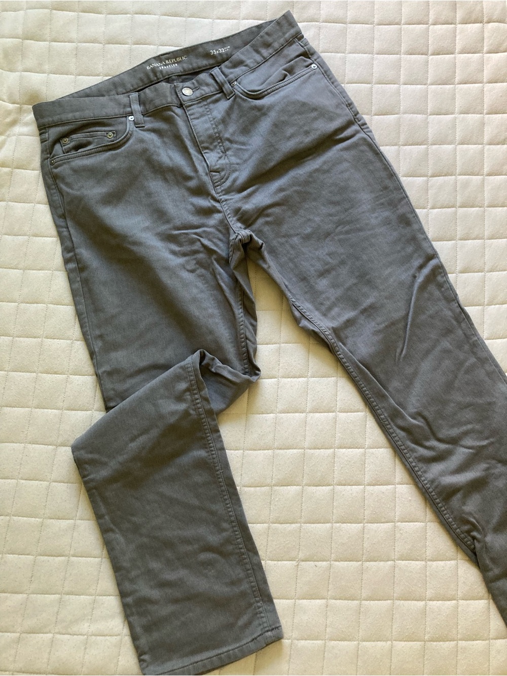 Banana Republic Men's Chinos in Charcoal Gray